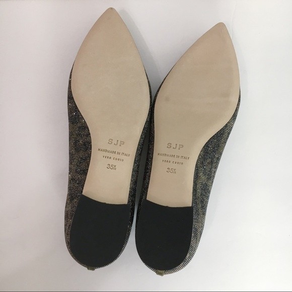 SJP Sarah Jessica Parker Women Story Leopard Print Shimmer Ballet Flats 35.5 5.5 - Picture 12 of 16
